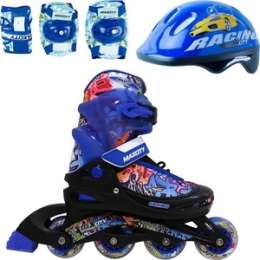 Роликовые коньки MaxCity CARIBO combo boy MC - RS000004 - Синий (26 - 29)