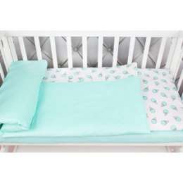 Комплект в кроватку AmaroBaby 3 предмета BABY BOOM (Мороженки/мята, бязь)