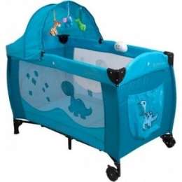 Манеж кровать Coto Baby Samba Lux Голубой 3