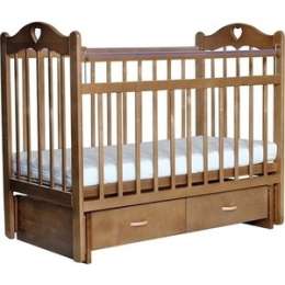 Кроватка Everflo Love c ящиком и маятником caramel ES-002 (ПП100004299)