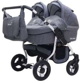 Коляска 2 в 1 Bart Plast FENIX DUO PRIME 01 синий джинс
