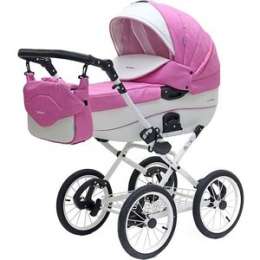 Коляска Riko BRUNO ECCO Prestige 18 розовый-белый