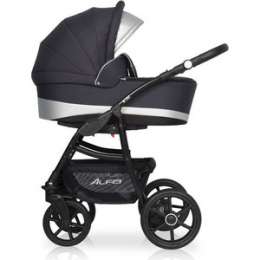 Коляска 2 в 1 Riko Basic ALFA Ecco 01 графит-серый