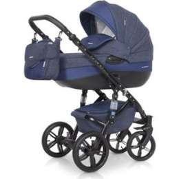 Коляска Riko BRUNO NATURAL 01 Denim синий