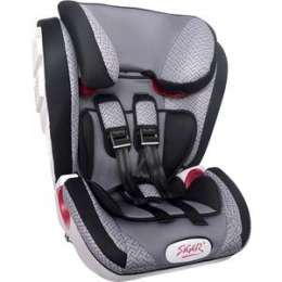 Автокресло Siger ART Индиго ISOFIX серый лабиринт, 1-12 лет, 9-36 кг, группа 1/2/3