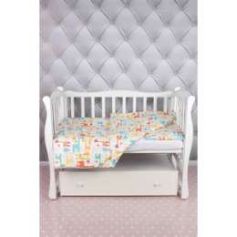 Комплект в кроватку AmaroBaby 3 предмета BABY BOOM (Жирафики, поплин)