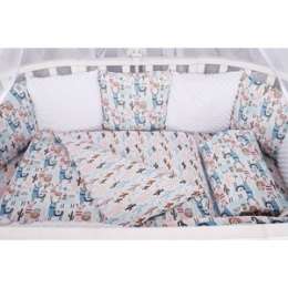 Комплект в кроватку AmaroBaby WB 3 предмета BABY BOOM (Ламы, розовый)