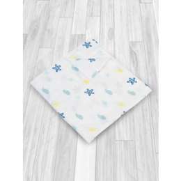 Муслиновая пеленка AmaroBaby Rainbow Море 125х115