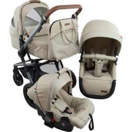 Коляска модульная 3 в 1 Farfello Zuma Trio Comfort бежевый / beige