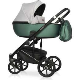 Коляска 3 в 1 Riko Basic OZON Shine 05 зелено-серый