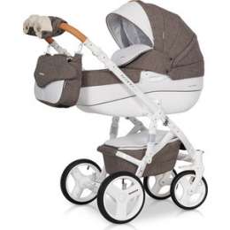 Коляска 2 в 1 Riko BRUNO LUXE 01 Mocca (коричневый)