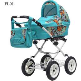 Коляска 2 в 1 Bart Plast ANGELINA LITE PKL 2016 FL01 бирюза