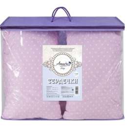 Подушка для беременных AmaroBaby 170х25 (сердечки розовые) (amaro-4001-sr)