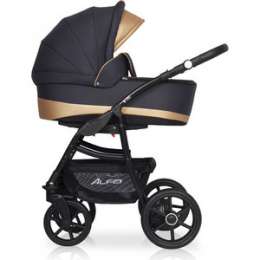 Коляска 2 в 1 Riko Basic ALFA Ecco 02 графит-песочный