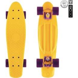 Скейтборд RT 402-Y Big Fishskateboard 27'' винил 68,6х19 с сумкой YELLOW/dark purple