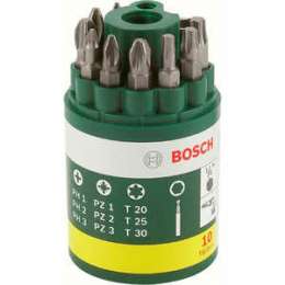 Набор бит Bosch 10шт + держатель (2.607.019.452)
