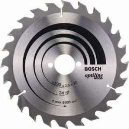 Диск пильный Bosch 190х30мм 24зуба Optiline Wood (2.608.641.185)