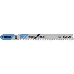 Пилки для лобзика Bosch 92мм 5шт T118BF Flexible for Metal (2.608.634.503)
