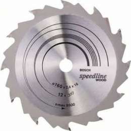 Диск пильный Bosch 160х16мм 12зубьев Speedline Wood (2.608.640.784)