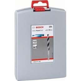 Набор сверл по металлу Bosch 1.0-10мм 19шт HSS PointTeQ ProBox (2.608.577.351)