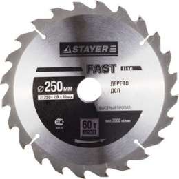 Диск пильный Stayer Super-Line 250х30мм 60Т (3682-250-30-60)