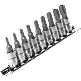 Набор бит JTC TORX 1/4'' TS10H-TS50H, 9шт (JTC-3303)