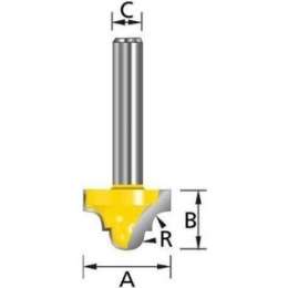 Фреза фасонная Makita 12 мм 25,4х38/15,9 мм R-5,56 мм (D-11081)