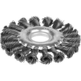 Корщетка-колесо Stayer Professional жгутированная 0,5 мм 150 мм х22 мм (35120-150)