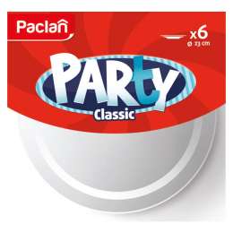 набор тарелок PACLAN Party 6шт 23см пластик белые