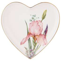 тарелка LEFARD Irises сердце 15см десертная фарфор