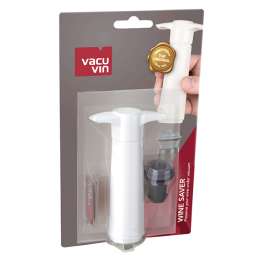 насос вакуумный VACU VIN с пробкой пластик, силикон белый