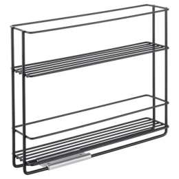 стойка для специй METALTEX Lava 2 яруса 28x6x22см выдвижная нерж.сталь, полимерное покрытие