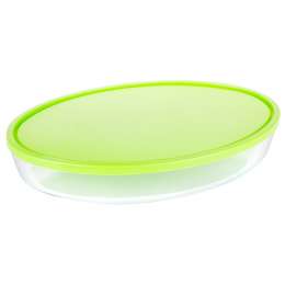 форма PYREX Cook&Store 35х24х6см овальная с крышкой жаропрочное стекло