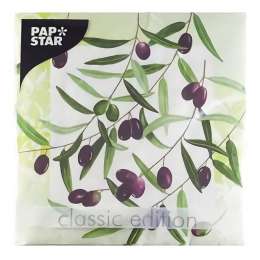 салфетка PAP-STAR Оливковая ветвь 3-слойные 33х33см 20шт