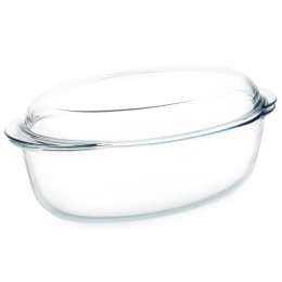 утятница PYREX 4л 33х20см жаростойкое стекло с крышкой