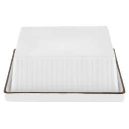 масленка WALMER Stripe 15x12х6см фарфор