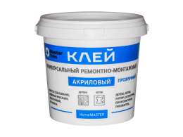 клей акриловый MASTERTEKS HM ремонтно-монтажный 0,9кг прозрачный, арт.9752931