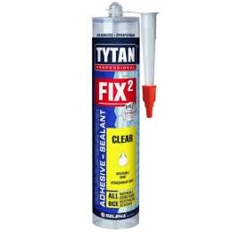 клей-герметик монтажный TYTAN Professional  Fix2 Clear 290мл прозрачный, арт.73914