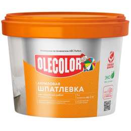 шпатлевка готовая Olecolor для наружных работ 0,9кг, арт.4300000914