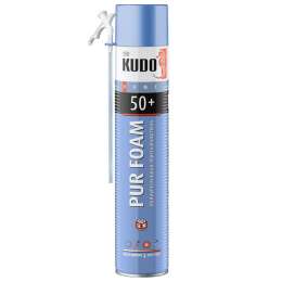 пена монтажная KUDO Home 50+ бытовая всесезонная 1000мл, арт.KUPH10U50+