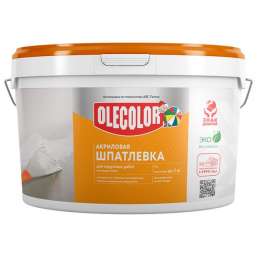 шпатлевка готовая Olecolor для наружных работ 3кг, арт.4300000132