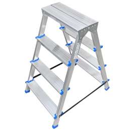 стремянка алюминиевая LADDERBEL двухсторонняя 4 ступени