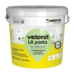шпатлевка готовая ВЕТОНИТ LR Pasta Бриллиант суперфинишная 18кг, тов-213789