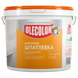 шпатлевка готовая Olecolor для наружных работ 9кг, арт.4300000133