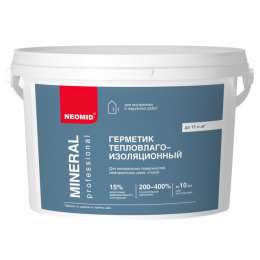 герметик акриловый NEOMID Mineral тепловлагоизоляционный 3кг серый, арт.4680012198412