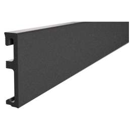 плинтус SALAG Alpha 2400х80мм чёрный ПВХ