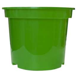 горшок пластиковый для рассады литьевой  h-13 см 2л d-17 см  зеленый