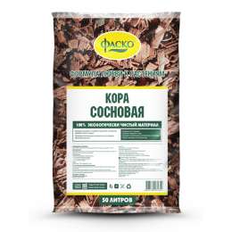 мульча ФАСКО кора сосновая 25-50мм 50л