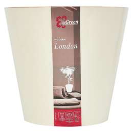 горшок для цветов London 3,3л d19см h17см сливочный пластик