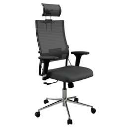 кресло офисное Ergolife SynchroSit Air 24/7 B2-287D - 2D.M120.B23 черный сетка/хром